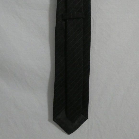 Striped Charcoal Necktie - Picture 3 of 7